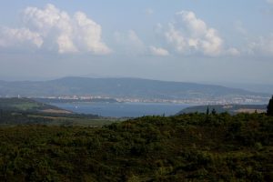 Looking Down the Dardanelles Towards Gallipoli