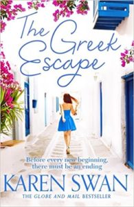 The Greek Escape, written by U.K. author Karen Swan, inspires you to travel to Greece and explore the blue water and colourful houses.
