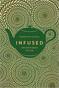Front cover image of infused with a pot of tea surrounded by swirls